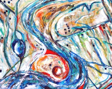 River, oil painting on canvas Susan Livengood art