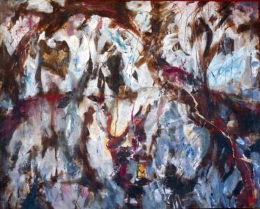 ES 2-28-26 - I had cataract surgery in Jan. The colors in late February were vivid and subtle. - acrylic on panel 24 x 30 - 2026